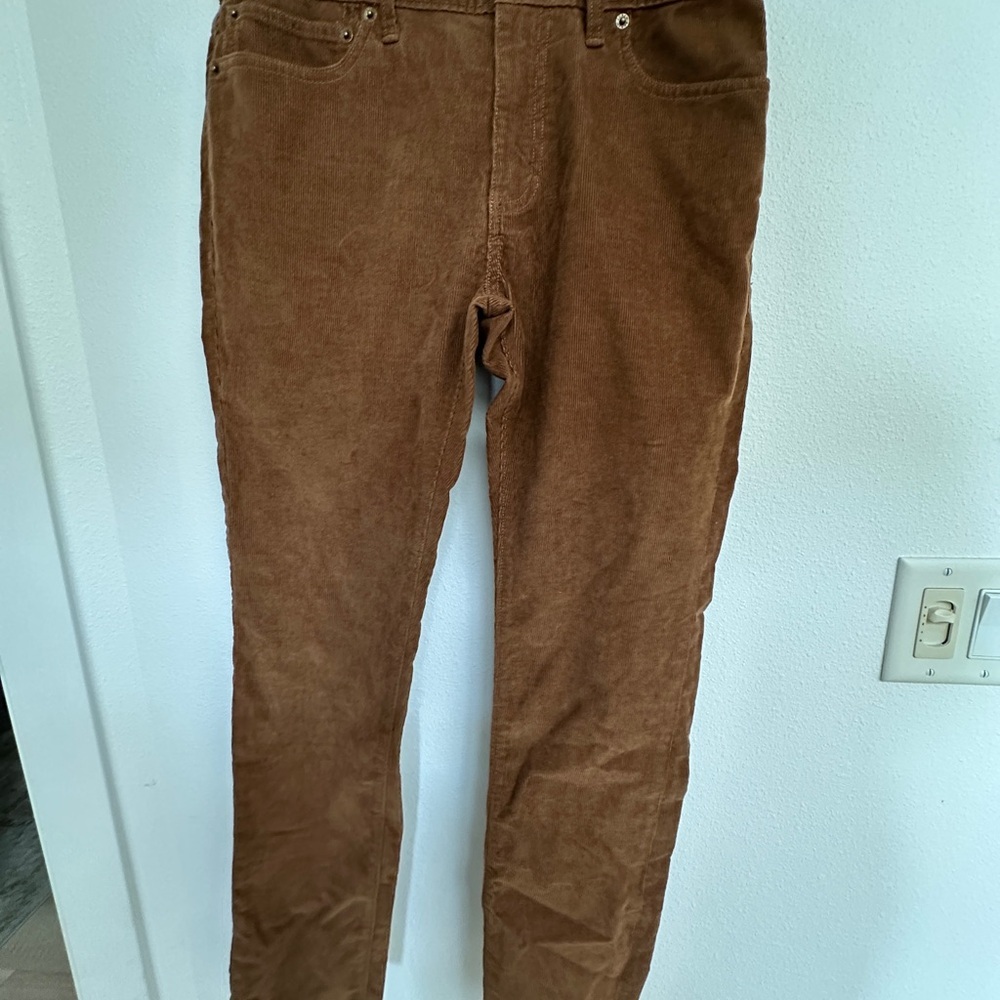 J. Crew Men's brown Corduroy Straight Leg Pants